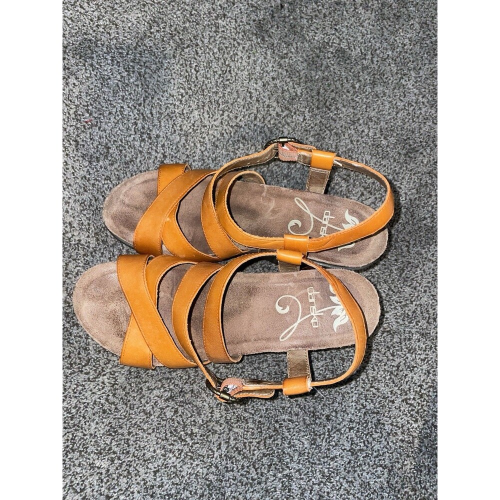 Dansko Frida Wedge Sandals Size 38 (U.S 8) Burnt Orange - Picture 4 of 12